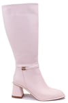 Dagoster DZA07-1032901 Bej  Klasik Topuklu  Kadın Çizme