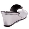 Dagoster DZA07-108524344 Gümüş Dolgu Taban Topuklu Kadın Terlik