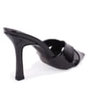 Dagoster DZA07-11363064 Siyah Rugan 10 cm İnce Topuklu Abiye Kadın Terlik