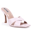 Dagoster DZA07-11363064 Ten Rugan 10 cm İnce Topuklu Abiye Kadın Terlik