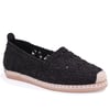 Dagoster DZA07-115526380 Siyah Triko Günlük Espadril Kadın Ayakkabı