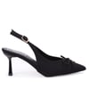 Dagoster DZA07-12042727 Siyah 8 cm İnce Topuklu Abiye Kadın Ayakkabı