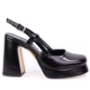 Dagoster DZA07-337560 Siyah 10 cm Kalın Topuklu Platform Kadın Ayakkabı