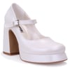 Dagoster DZA07-337565 Sedef 10 cm Kalın Topuklu Platform Kadın Ayakkabı