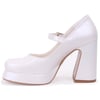 Dagoster DZA07-337565 Sedef 10 cm Kalın Topuklu Platform Kadın Ayakkabı