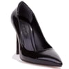 Dagoster DZA07-388460 Siyah Rugan 10,5 cm İnce Topuklu Stiletto Kadın Ayakkabı