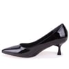 Dagoster DZA07-388499 Siyah Rugan 6 cm İnce Topuklu Stiletto Kadın Ayakkabı