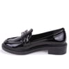 Dagoster DZA07-863705 Siyah Rugan Günlük Loafer  Kadın Ayakkabı