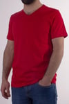 TWİSTER JEANS 1827 KIRMIZI V  YAKA ERKEK T-SHİRT