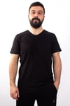 TWİSTER JEANS 1827 SİYAH V  YAKA ERKEK T-SHİRT