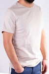 Twister Jeans 1828 Krem Bisiklet Yaka Erkek T-Shirt