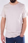 Twister Jeans 1828 Krem Bisiklet Yaka Erkek T-Shirt