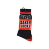 BAKER SKATEBOARDS CHAMPİON BLACK RED ÇORAP