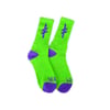 DEATHWISH SKATEBOARDS GANG LOGO GREEN PURPLE ÇORAP