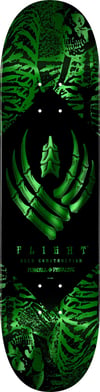 FLIGHT ® Powell Peralta 8.5 Skeleton Green Foil Deck Kaykay Tahtası 