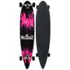 KROWN LONGBOARD PIN TAIL PURPLE FLAME 109CM