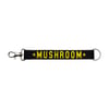Mushroom Keychain Black & Yellow