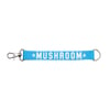 Mushroom Keychain Blue & White