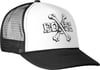 Powell Peralta Cross Bones Siyah / Beyaz Trucker Cap Şapka 