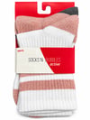 SOCKS'N BUBBLES Active Spor Çorabı - Pembe Beyaz 