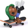 Tech Deck + Hediye Sticker Paketli Crew Figürlü Parmak Kaykayı S1 - Yeşil Kulaklıklı 