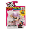 Tech Deck + Hediye Sticker Paketli Crew Figürlü Parmak Kaykayı S1 - Mor Şapkalı 