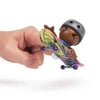 Tech Deck + Hediye Sticker Paketli Crew Figürlü Parmak Kaykayı S1 - Gri Kasklı 