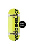 Woodenblack 34mm Basic Logo Yellow Fingerboard Complete 