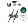 Woodenblack Gümüş Truck Seti/Parmak Kaykay 