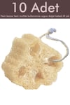 10 Adet Doğal Kabak Lifi Bulaşık Süngeri Banyo Kesesi Loofah Sponge İpli Kabak Kesesi Kalın Büyük