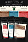 15 Days Detox Set Coffee + Tea + Superfood İnülin Bromelain Türk Kahvesi Detox Çayı Chia Detoks Seti