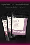Chia Tohumu 3'lü Set Superfoods Çilekli Chia Tohumu + Gojiberry Chia + Zereşk Chia Chia Seeds Set