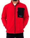 Mudwill Full Zip Sherpa Polar Ceket-Kırmızı
