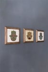 MASİF ÇERÇEVELİ 3'LÜ DOĞALTAŞ TABLO PANO OSCAR STONE DECOR / 3PRMT-40-0058