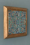 Masif Çerçeveli Yaşam Çiçeği Doğaltaş Tablo Pano Oscar Stone Decor 28X28 CM