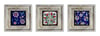 OSCAR STONE DECOR 3'lü ÇERÇEVELİ DOĞALTAŞ DUVAR DEKORU / 3CDD-40-047 (WALL DECOR)