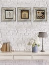 OSCAR STONE DECOR 3'lü ÇERÇEVELİ DOĞALTAŞ DUVAR DEKORU / 3CDD-40-064 (WALL DECOR)