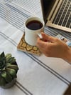 Oscar Stone Decor Baskılı Doğaltaş Bardak Altlığı 4'lü Set Desen Tile