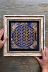Oscar Stone Decor Çerçeveli Tablo Taş Duvar Dekoru 30 X 30 Cm Yaşam Çiçeği