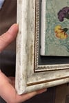 Oscar Stone Decor Çerçeveli Tablo Taş Duvar Dekoru 30 X 30 Cm Ebruli Çiçekler Tablosu