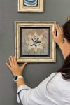 Oscar Stone Decor Çerçeveli Tablo Taş Duvar Dekoru 30 X 30 Cm Muhammed Yazılı Tablo