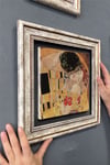 Oscar Stone Decor Çerçeveli Tablo Taş Duvar Dekoru 30 X 30 Cm Gustav Klimt Tablosu