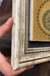 Oscar Stone Decor Çerçeveli Tablo Taş Duvar Dekoru 30 X 30 Cm Hat Sanatı ile Ayetel Kürsi