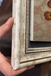 Oscar Stone Decor Çerçeveli Tablo Taş Duvar Dekoru 30 X 30 Cm Ebruli Çiçek Tasarım Tablo