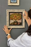 Oscar Stone Decor Çerçeveli Tablo Taş Duvar Dekoru 30 X 30 Cm Nar Ağacı Bereket Simgesi
