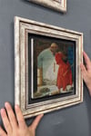 Oscar Stone Decor Çerçeveli Tablo Taş Duvar Dekoru 30 X 30 Cm Osman Hamdi Kaplumbağa Terbiyecisi