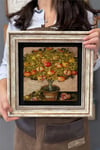Oscar Stone Decor Çerçeveli Tablo Taş Duvar Dekoru 30 X 30 Cm Nar Ağacı Bereket Simgesi