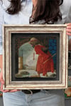 Oscar Stone Decor Çerçeveli Tablo Taş Duvar Dekoru 30 X 30 Cm Osman Hamdi Kaplumbağa Terbiyecisi