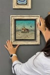 Oscar Stone Decor Çerçeveli Tablo Taş Duvar Dekoru 30 X 30 Cm İstanbul Manzara Tablosu