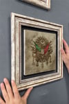 Oscar Stone Decor Çerçeveli Tablo Taş Duvar Dekoru 30 X 30 Cm Osmanlı Tuğrası Eskitme Çizim